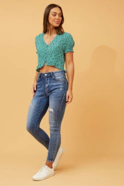 JAZELLE FLORAL TOP -Printedcarpetus 6ae6967dcc38e6eec4d0ce56eb3a1fb3