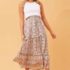 Stella CODY FLORAL BOHO MAXI SKIRT -Printedcarpetus 6afb8d0dab7661020c01b56b98229f17