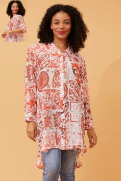 JANSON BOHO HI LOW TUNIC -Printedcarpetus 6b0d6e7a02cc3b4ffe932120f09e3205