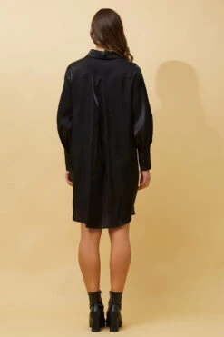 GERTIE SATIN SHIRT MIDI DRESS -Printedcarpetus 6b7bf55662d8c97ebc1d7ec39d57f976