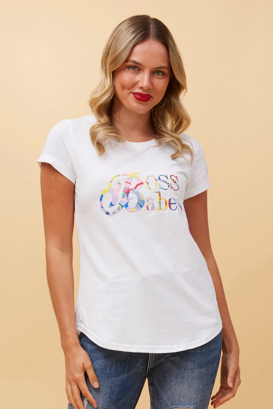 ASTRA BOSS BABE EMBROIDERED TEE 4 ASTRA BOSS BABE EMBROIDERED TEE - Image 2