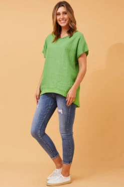 NERIDA LUREX LINEN TOP -Printedcarpetus 6c17e079b4052f9b2002e1a79d7ea686