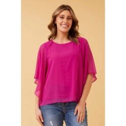 LEILANI SPLIT SLEEVE TOP -Printedcarpetus 6d3364ca06c7d6d8144f0ae03322dae4
