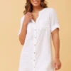 GRAZIA LINEN SHORT DRESS -Printedcarpetus 6d49420f3cb96c79a8bfac3b7f8fb05e