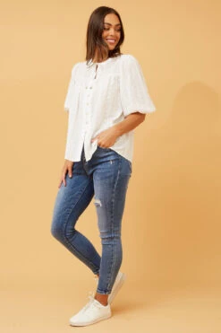 SELENA EMROIDERED TOP -Printedcarpetus 6d6ad15fcc74337954197f49e321a39b