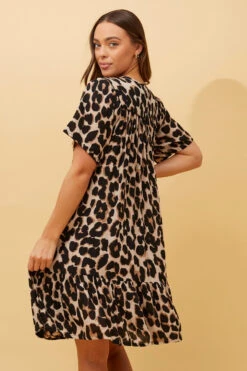 HONDA LEOPARD BABYDOLL DRESS -Printedcarpetus 6ddf797d12b9f86983af649603b5661f