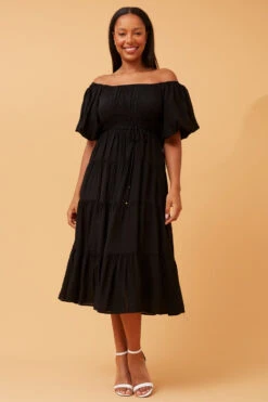 ODELIA TIERED MIDI DRESS -Printedcarpetus 6e3eb27bf1a9e9f84823b28f2b2f98d2