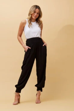 DARCY SOLID HAREM PANTS -Printedcarpetus 6eb088ceb8b96222e7972bc278911a0c