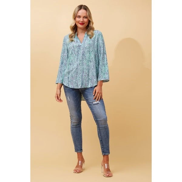 SPICY ABSTRACT PRINT BLOUSE 10 SPICY ABSTRACT PRINT BLOUSE - Image 8