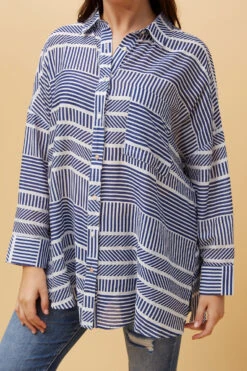 SHIRLEY STRIPE SHIRT -Printedcarpetus 6f142afbbdc6340999fcca6c0576c362