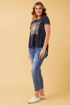 CG FLORAL BOHO GRAPHIC T-SHIRT -Printedcarpetus 6f620afd9c2db93913d0da1b9d04ff18