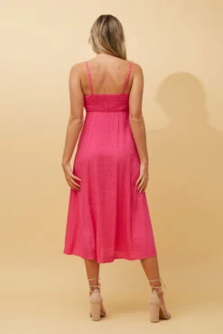 CHANTELLE LINEN MIDI DRESS -Printedcarpetus 6fabe9203bf0b98ea85c047d8ff9f37c