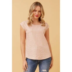 SHELLY FOIL PRINT SHELL TOP -Printedcarpetus 7014081e7bdcd7beb07ca0a41d16f161