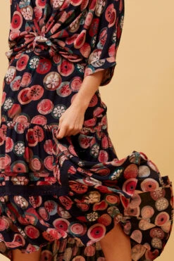 QUINN BOHO TIERED MIDI SKIRT -Printedcarpetus 7031f9fd785aa0c6f816c8d3433c02c3