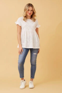 Stella BABYDOLL LACE TOP -Printedcarpetus 70a791bcfce13b3f8e09fabc1245f122