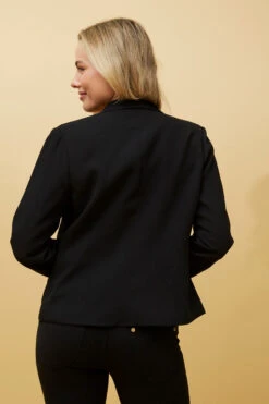 AUDRINA OPEN FRONT LONG SLEEVE JACKET -Printedcarpetus 71210bfe274f77be6f1aee26d7903dcc