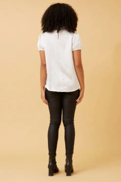 ANNE SATIN TOP -Printedcarpetus 71cb2bc688afd344a3956f4961e139bb