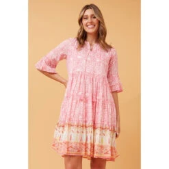 KARITA BOHO SHORT DRESS -Printedcarpetus 72353b69bc0b65301930b26d34493e7a