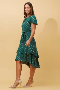 IZZY GOLD TEAR DROPMIDI DRESS -Printedcarpetus 729bec4032849e68c1bfdfb0fae482c2 dd70ab3d 7264 4391 854a 3150e42146aa