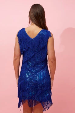 ZANDRA FRINGE FLAPPER DRESS -Printedcarpetus 72bb8a9dd478788bdce220e05044c39a