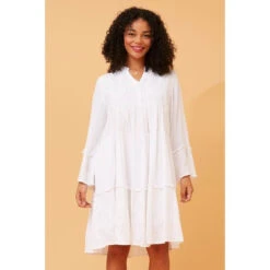 RENUKA SEQUIN DETAIL TIERED DRESS -Printedcarpetus 7320856c1fa06ef845063c30afeeecea