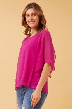 LEILANI SPLIT SLEEVE TOP -Printedcarpetus 7333f5aa8ea63a528dfa0bb98ea50c35