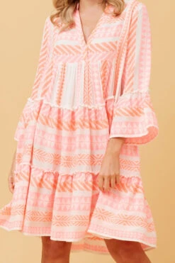 AMIRA JAQUARD BOHO SHORT DRESS -Printedcarpetus 7416f882b35479a1d6c6624993cdac8c