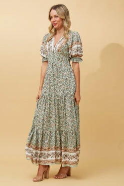 ELSIE FLORAL BOHO MAXI DRESS -Printedcarpetus 743b63a53de62fa3d8626f574c17cbe1
