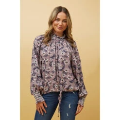 BETH FLORAL BLOUSE -Printedcarpetus 7513ab9932c8f7ee5c4334e3c671fa81