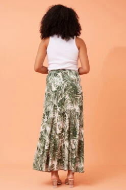 BETTINA LEAF PRINT MAXI SKIRT -Printedcarpetus 759640a81497abc62edcde9d39104bff