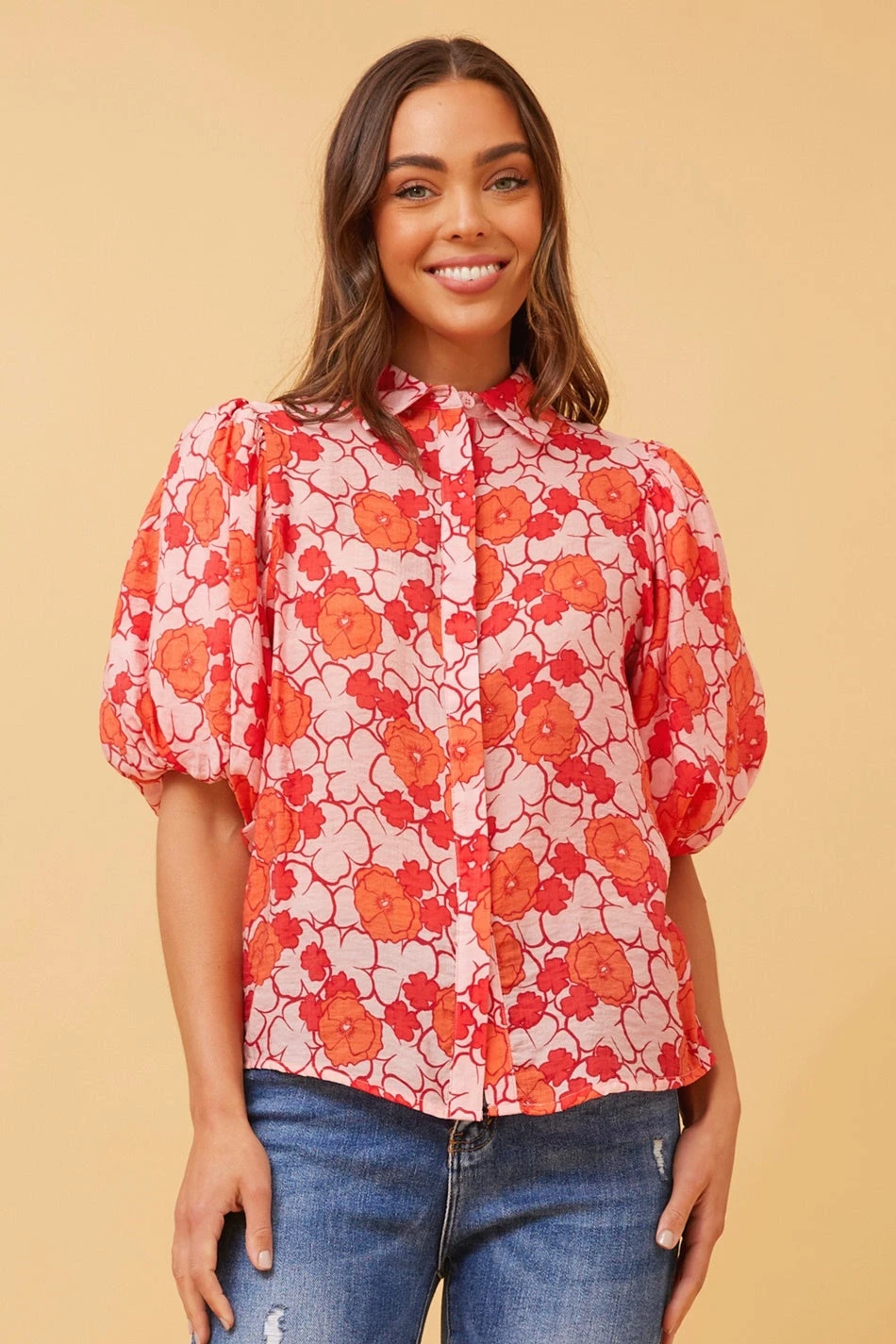 WILKIE PUFF SLEEVE FLORAL SHIRT 10 WILKIE PUFF SLEEVE FLORAL SHIRT - Image 8