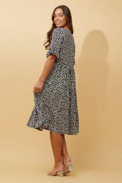 KENNA POLKA DOT MIDI DRESS -Printedcarpetus 7650b99847c02aceb9f6ef8a696959c1