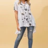 TRISH HI LOW HEM TUNIC -Printedcarpetus 7678f765e02ff43d57cd25eee73547ac