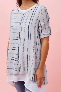 AISHA DOUBLE LAYERED PRINTED TOP -Printedcarpetus 771f735460f1a8c0121355e1c4fd2345