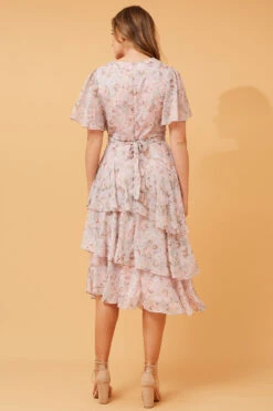 WINDSOR FLORAL RUFFLE LAYERED DRESS -Printedcarpetus 779eaffed4d700c6a416f409b8ebf6ad