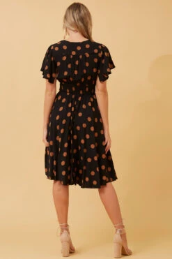 SANDY POLKA DOT SHORT DRESS -Printedcarpetus 77debc4f6ad95db723910376c2703629