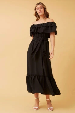 MAXINE OFF SHOULDER MAXI DRESS -Printedcarpetus 77f75f1361ce1ab89881b15ae38bae03