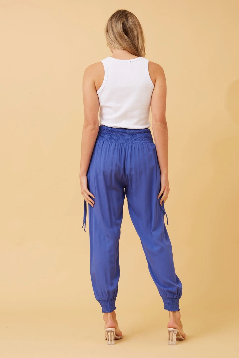 SOLID HAREM PANTS 18 SOLID HAREM PANTS - Image 16