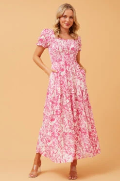 ASHTON ABSTRACT PRINT MAXI DRESS -Printedcarpetus 797267c71efbbc319c6150d72a46db71