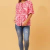 SELENA FLORAL PUFF SLEEVE SHIRT -Printedcarpetus 79758b9cee742a6335c53a2dd690458d