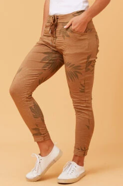 JANJA FOIL PRINT JOGGER PANTS -Printedcarpetus 79d5e2963a8d63bb1e550d5e79a2a1b1