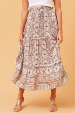 Stella CODY FLORAL BOHO MAXI SKIRT -Printedcarpetus 7a0951c8d0bd1d62aed76063f76bd741