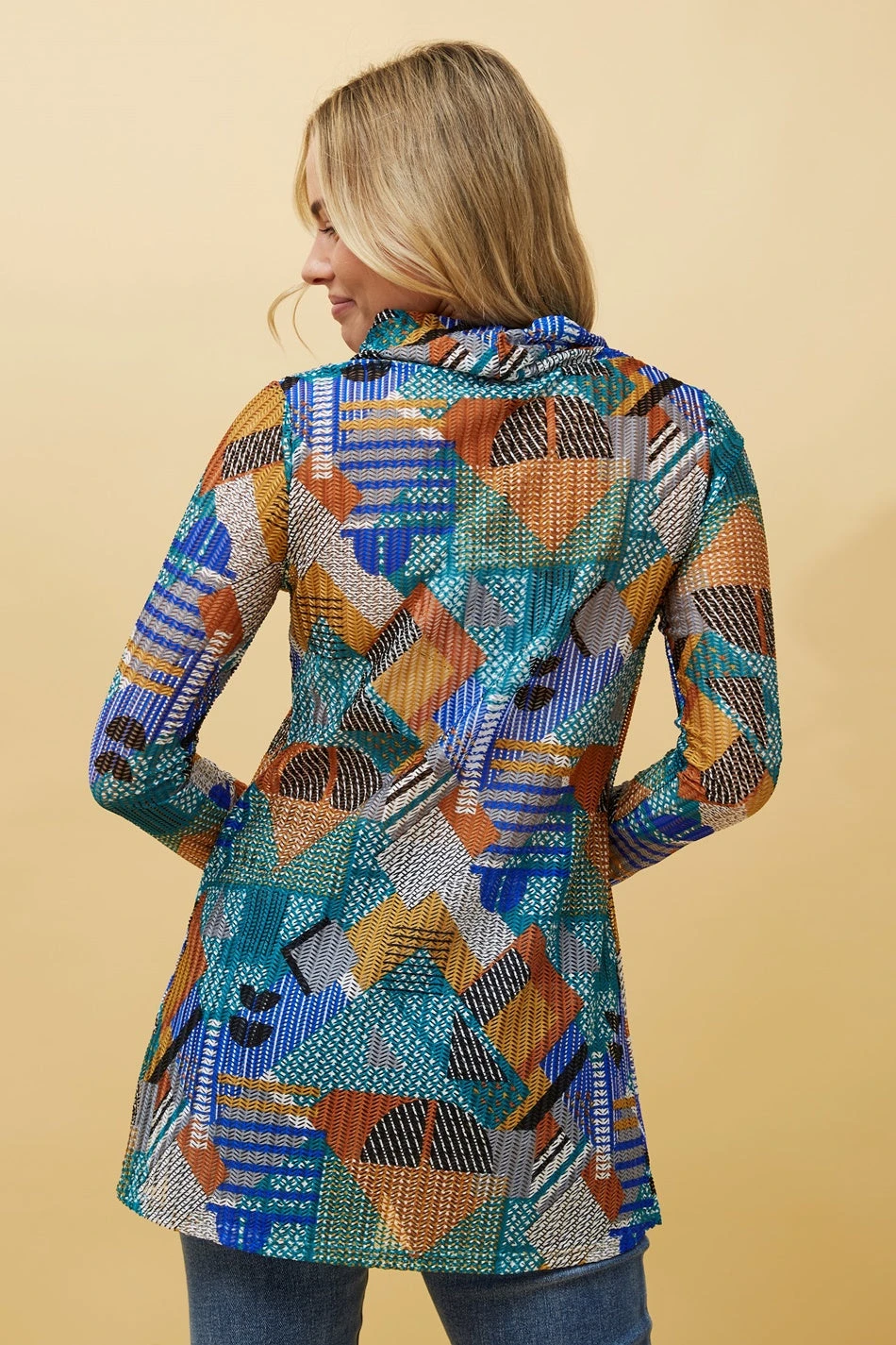 WHISPER ABSTRACT PRINT CROSSOVER TOP 8 WHISPER ABSTRACT PRINT CROSSOVER TOP - Image 6