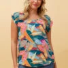 Stella SHELLY LEAF PRINT SHELL TOP 2 Stella SHELLY LEAF PRINT SHELL TOP -Printedcarpetus 7b6033bca8a353883423cde7a0cd8fdc