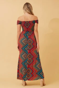 ROBIN ABSTRACT BOHO MAXI DRESS -Printedcarpetus 7bbaa8645e8521325349eb2e2b5eec28