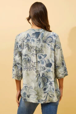 ROSETTA FLORAL SEQUIN SHIRT -Printedcarpetus 7be53a3daae5e7c6a47cbde6bcc7ba7f