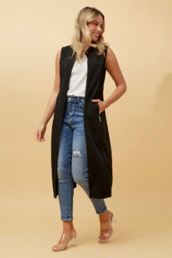 HYLEE LONGLINE VEST -Printedcarpetus 7db9e6d31e4ed548c046ad7b935196b9