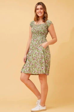 ROBIN FLORAL SHORT DRESS 15 ROBIN FLORAL SHORT DRESS -Printedcarpetus 7e128e11fb1d7b23663495759d00502e