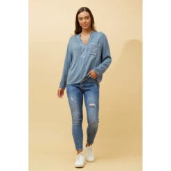 VELAR FOIL PRINT POCKET TOP -Printedcarpetus 7f217328f0629da48e7b05d8447ba477