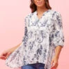 BRANDI FLORAL PRINT TOP -Printedcarpetus 7f494696a982a41b5e17d5ac26a77d76